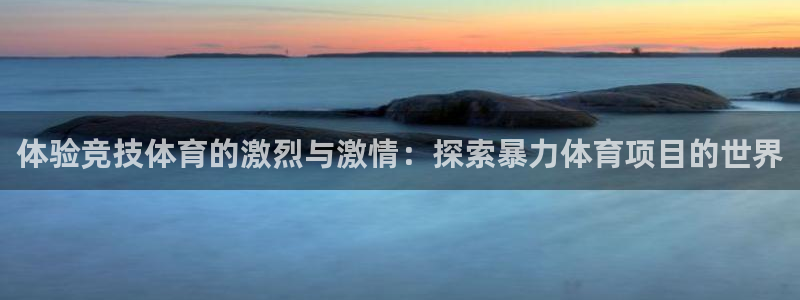 必发集团所有平台大全|体验竞技体育的激烈与激情：探索暴力体育